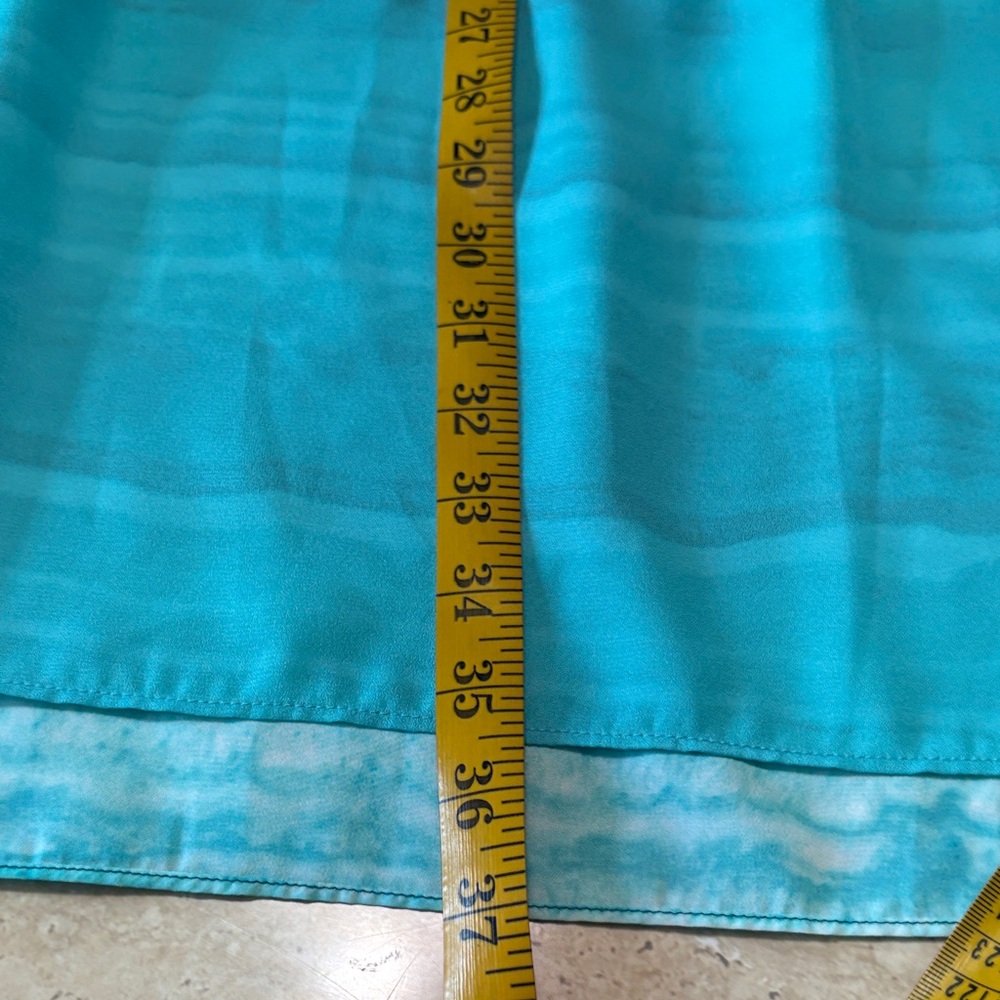 NWOT/MICHAEL Michael Kors Teal Striped Tunic dress. Absolutely no flaws. - Picture 14 of 14